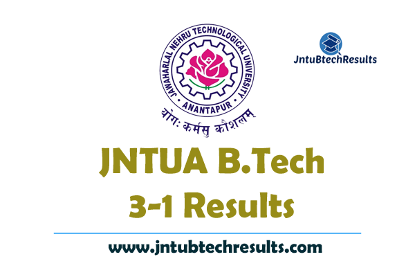 JNTUA B.Tech 3 1 Results R20 R19 R15 2023 Regular Supply result