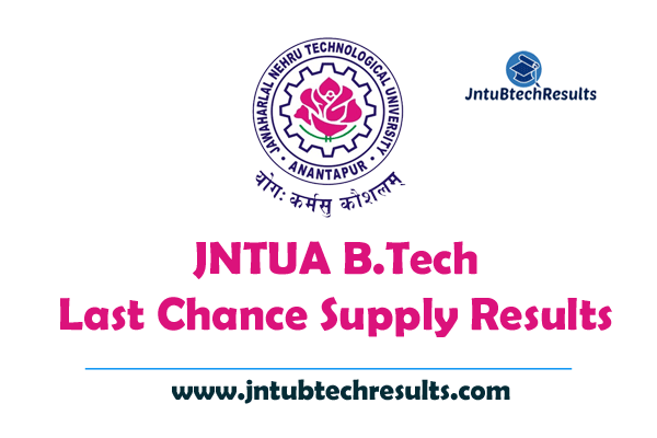 JNTUA B.Tech 1st Year 2 1 3 1 4 1 R15 R13 R09 Last Chance