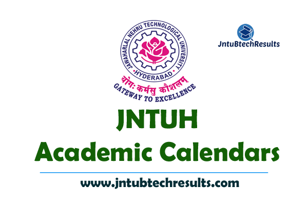 JNTUH Academic Calendars R22 R18 R17 R16 R15 R13
