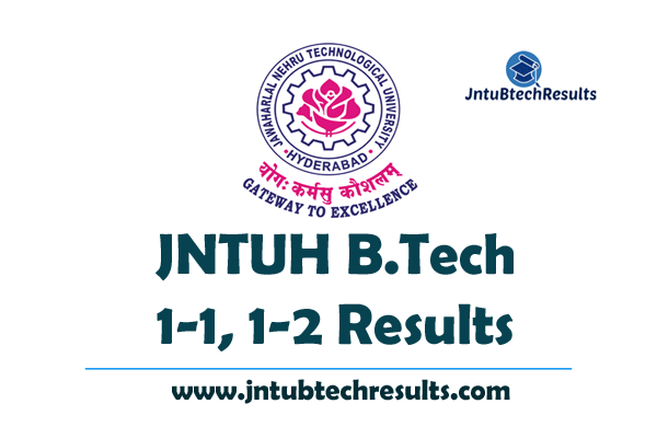 JNTUH B.Tech 1 1 1 2 Sem 1st Year Results R22 R18 R16 R15 R13 2023